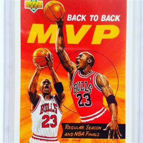 Michael Jordan Mvp Upper Deck Cards Michaeljordan Nba Mvp