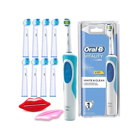 Szett Elektromos Fogkefe Oral B Vitality D12 White Clean