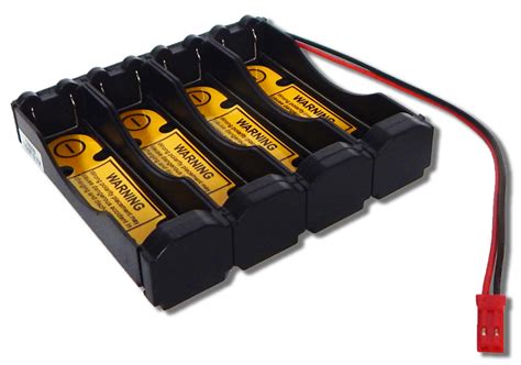 Battery Holder Li Ion 18650 Battery Holder 1s4p With 26 Long 20awg