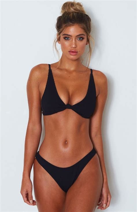 Hacienda Bikini Top Black Rib Artofit