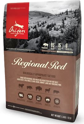 ORIJEN Regional Red Cat Ориджен сухой корм для кошек, 340 г (срок 05/23 ...