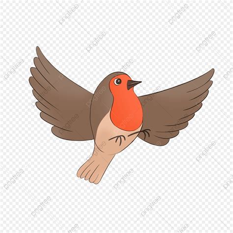 Flying Card Notification Robin Clip Art Robin Clipart Bird Robin PNG