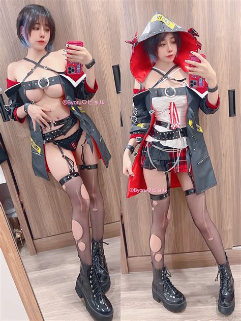 TW Pornstars 𝓑𝔂𝓸𝓻𝓾 Twitter SakamataChloe costume try on How