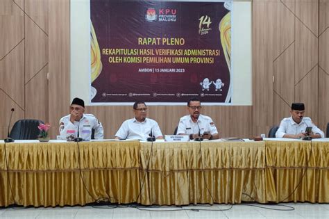 Enam Balon Anggota Dpd Penuhi Syarat Verifikasi Administrasi Siwalima