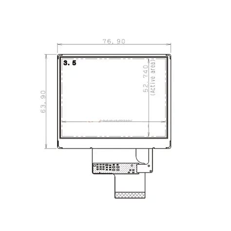 Original COM35H3R16ULC Ortustech 3 5 Inch TFT LCD Display 320x240