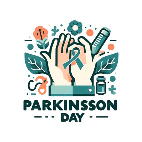 Premium Vector World Parkinsons Day Flat Vector Illustration