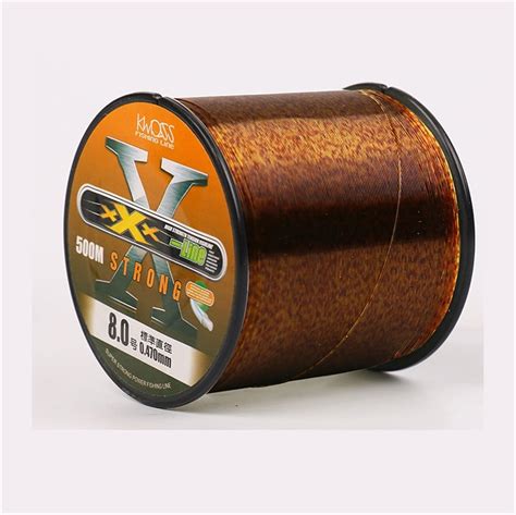 Amazon Monofilament Fishing Line 500m Gold Spotted Fishing Line 3D