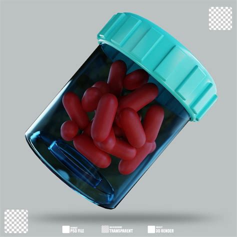 Premium Psd 3d Illustration Pharmaeceutical Drugs