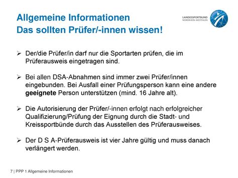 Qualifizierung Prüfer in DSA Allgemeine Informationen ppt herunterladen