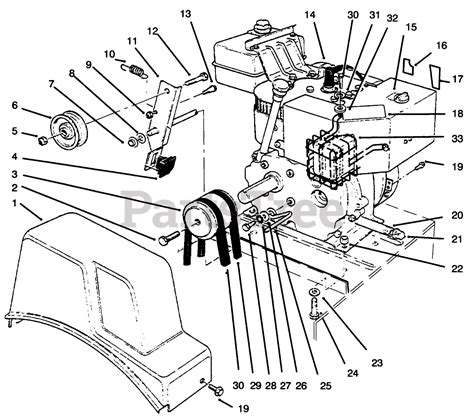 Toro Parts on the ENGINE ASSEMBLY Diagram for 38072 (724) - Toro Snow ...