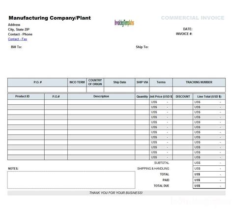 Excel Invoice Templates Free Download — db-excel.com