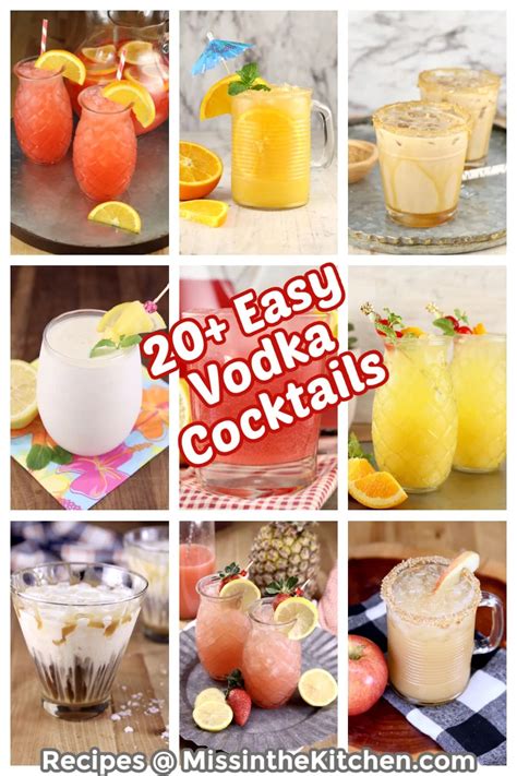 26 Easy Vodka Cocktails Party Perfect Miss In The Kitchen