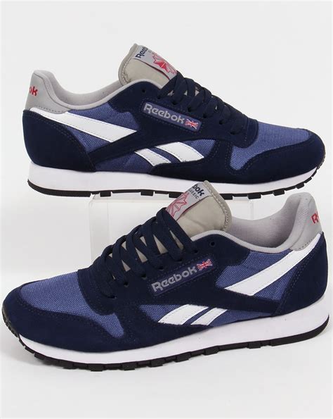 Reebok Classic Sport Clean Trainers Navymidnightwhiteleathernylon