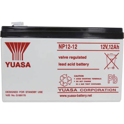 Np Yuasa Lead Acid Battery V Ah X Sos Electronic