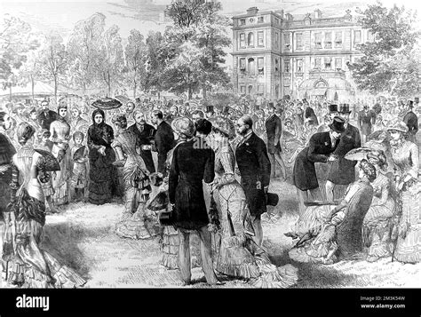 Royal Garden Party At Marlborough House London 1881 Stock Photo Alamy