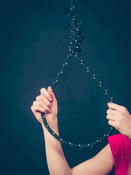 Hangmans Noose Suicide Women Hanging Сток картинки Istock