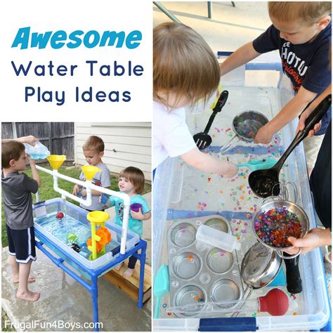 Awesome Water Table Play Ideas - Frugal Fun For Boys and Girls