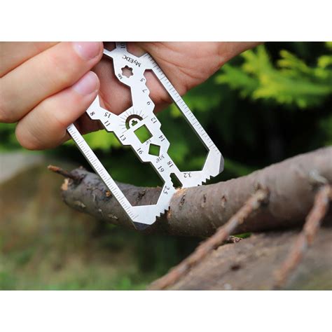 KARTA SURVIVALOWA Multitool MyEDC 34 IN 1 stal nierdzewna Aro Broń