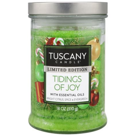 Tuscany Candle Limited Edition Tidings Of Joy Scented Jar Candle Ct