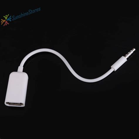 Usb Female To Aux 35mm Male Jack Plug Audio Converter Adapter Shopee Philippines