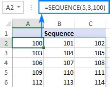 Sequence Function In Excel Auto Generate Number Series