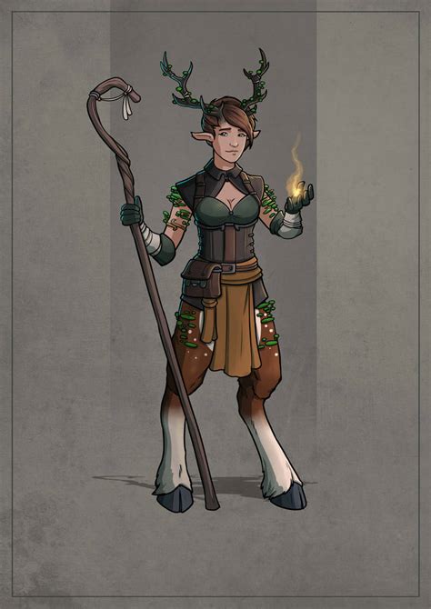 Satyr Druid By Silkynoire On Deviantart