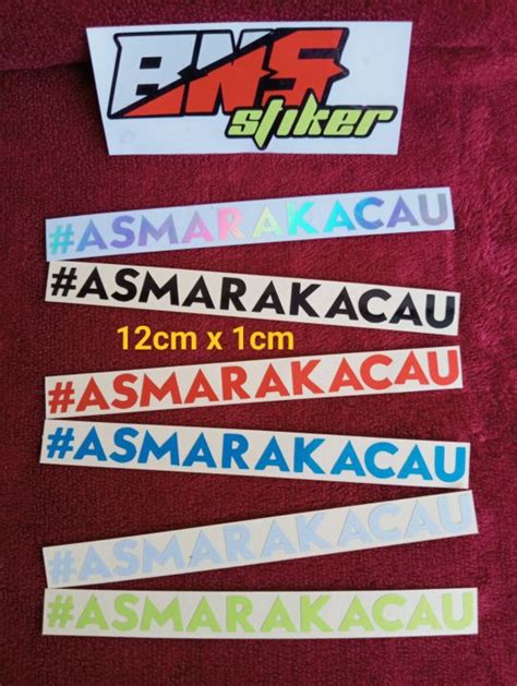 Stiker Cutting Viral Asmarakacau Lazada Indonesia