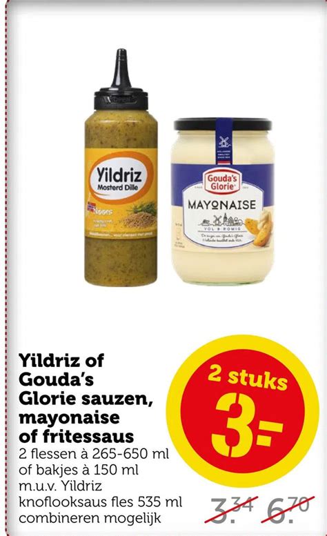 Yildriz Of Gouda S Glorie Sauzen Mayonaise Of Fritessaus Aanbieding