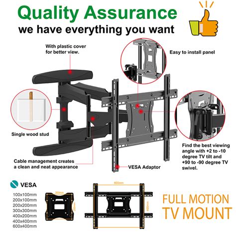 Wholesale Heavy-duty Premium Full-motion Lcd 75 Inch Tv Swivel Wall ...