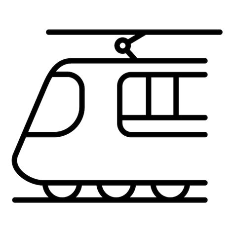 Premium Vector Light Rail Vector Illustration Style