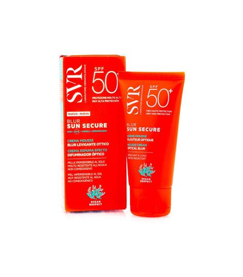 SVR Sun Secure Blur Mousse Cream Optical Blur SPF50 50ml Dr Brands