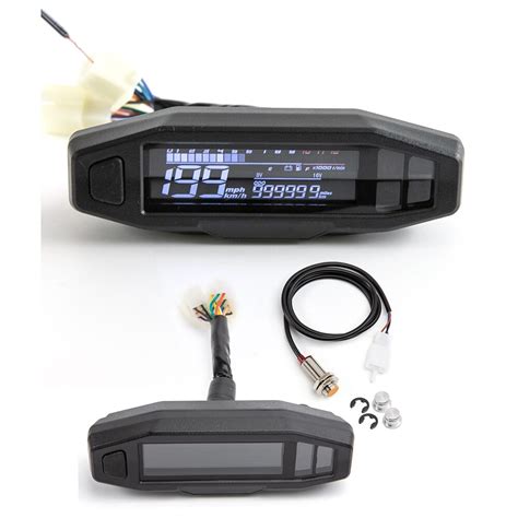 Motorfiets Lcd Meter Snelheidsmeter Rpm Universele Vicedeal