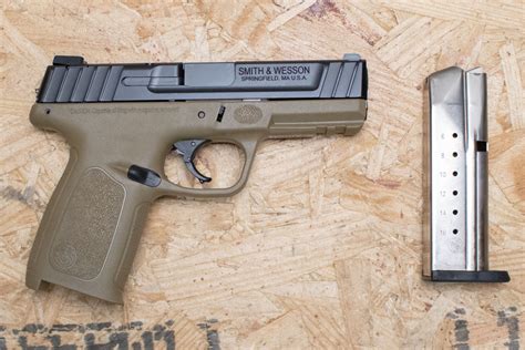 Smith And Wesson Sd9 9mm Police Trade In Pistol With Fde Frame Sportsmans Outdoor Superstore