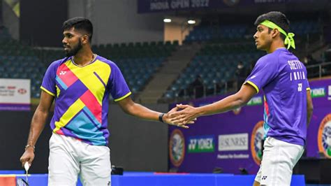 French Open Super 750 Badminton Star Indian Shutters Satwiksairaj