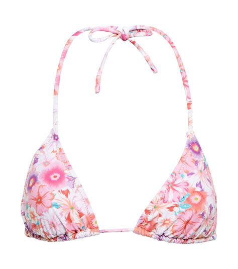 Suan Floral Bikini Top In Multicoloured Reina Olga Mytheresa