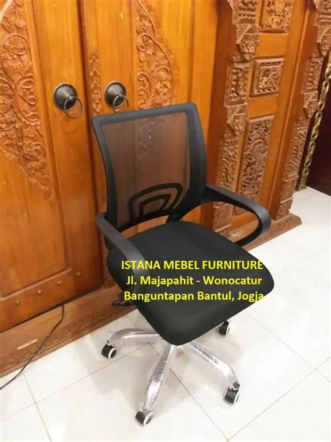 Kursi Putar Belajar Kantor Komputer Kerja Sandaran Jaring Hidrolik Ks