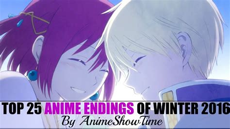 My Top 25 Anime Endings Winter 2016 YouTube