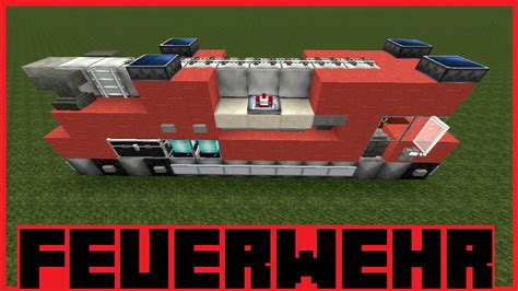 Minecraft Tutorial Feuerwehr Bauen Deutsch YouTube