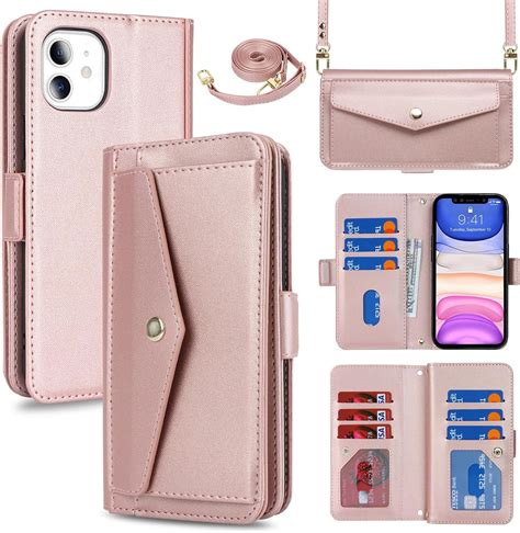 Amazon Jaorty For Iphone Wallet Case With Crossbody Lanyard