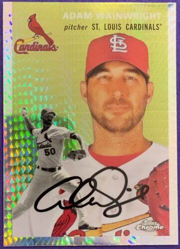 Adam Wainwright Prism Refractor Topps Chrome Platinum Cardinals