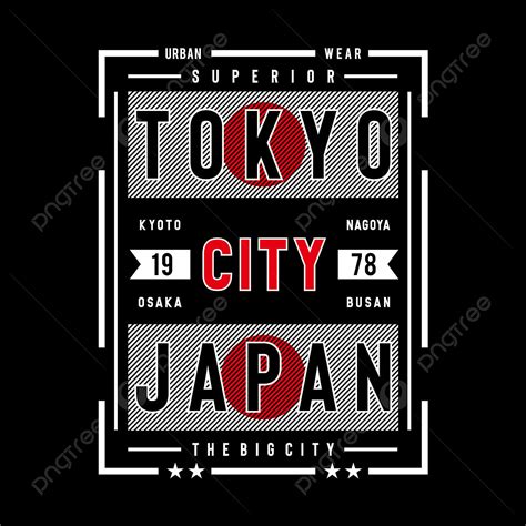 Gambar Tokyo Japan Desain Tipografi Untuk Ilustrasi Vektor Vektor Png