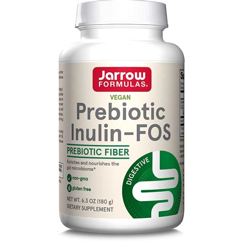 Jarrow Formulas Prebiotic Inulin FOS Powder 6 3 Oz 180 G Amazon