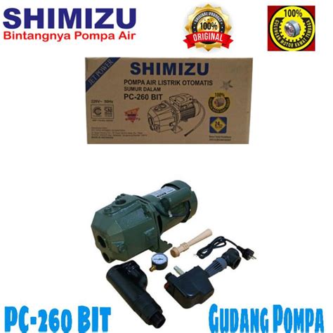 Jual Pompa Air Listrik Otomatis Sumur Dalam Jet Pump Shimizu Pc Bit