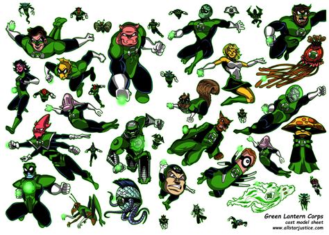 Model Sheet Green Lantern Corps by DDPeterson on DeviantArt