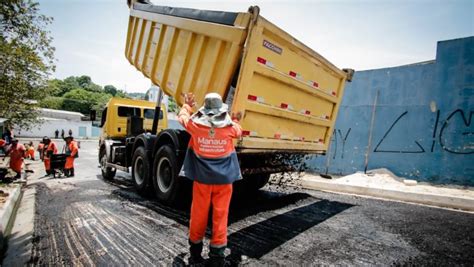 Prefeitura De Manaus Conclui Serviço De Implantação De 160 Metros De