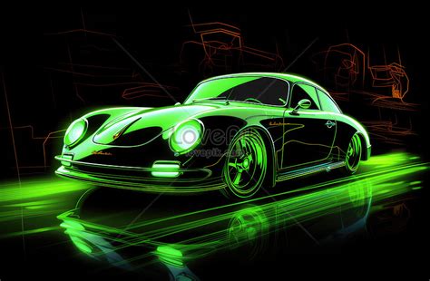 Neon Sport Green Car Picture And HD Photos | Free Download On Lovepik