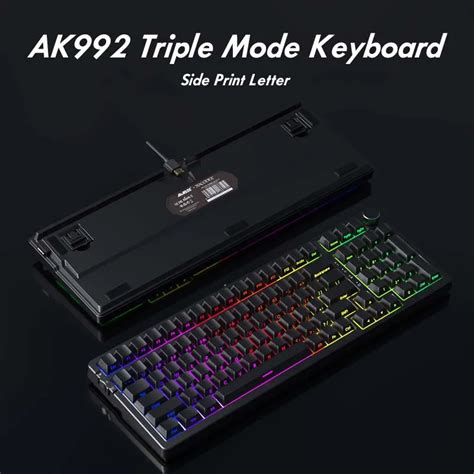 Ajazz Ak Hot Swap Teclado Mec Nico Rgb Backlit Teclas Diy Interruptor Vermelho Brown