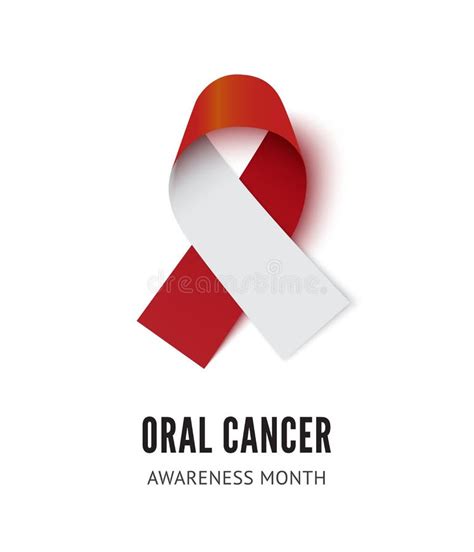 Oral Cancer Awareness Month Observed In April Every Year Stock Vector