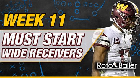 Week Must Start Wide Receivers Fantasy Football Streamers