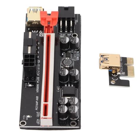 Dioche Carte adaptateur GPU PCI E Carte adaptateur Riser PCIE 1X à 16X